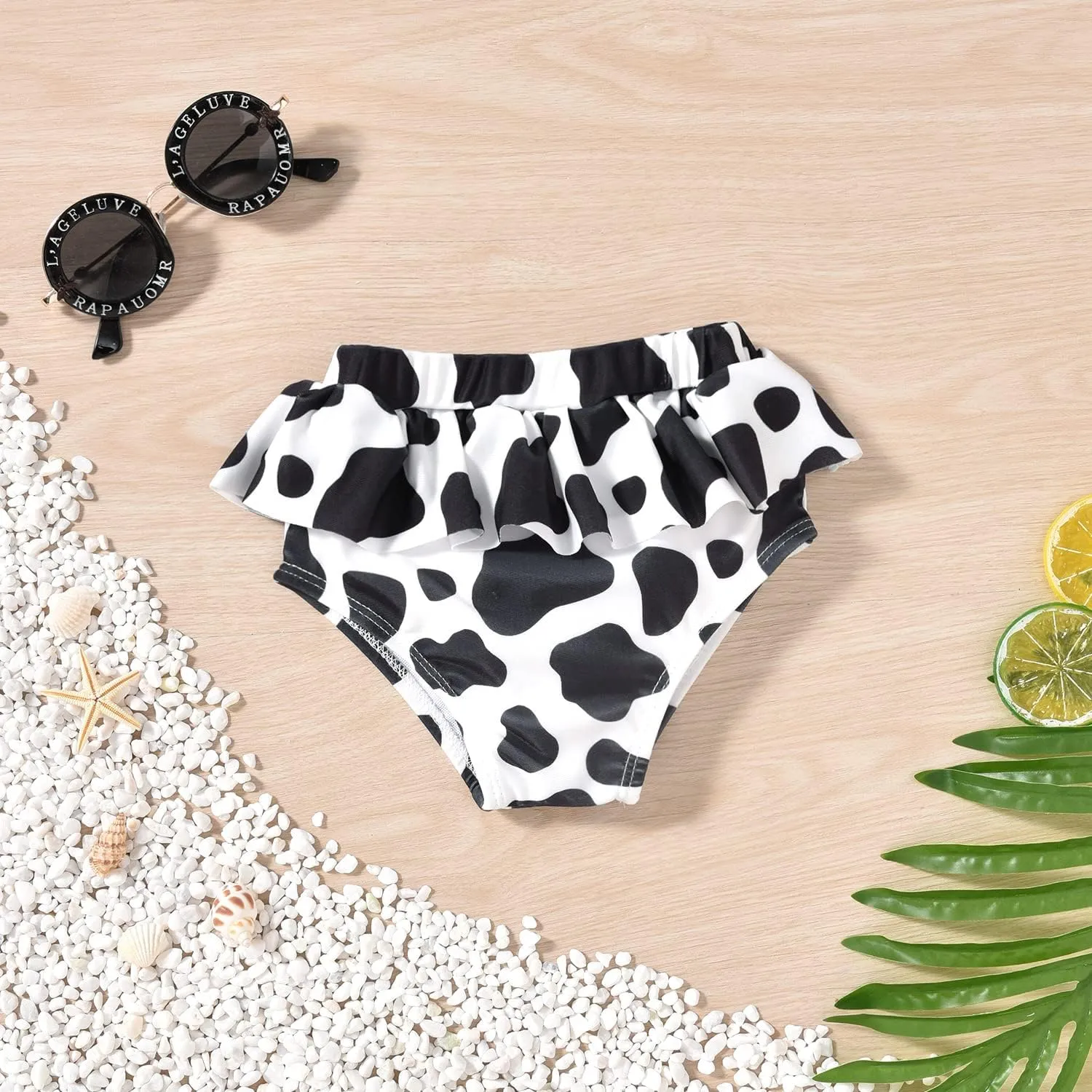 Aalizzwell Toddler Baby Girls 3 Piece Bikini Set Bathing Suit with Hat