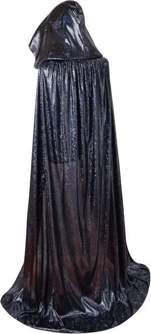 Adult Halloween Hooded Cloak Christmas Party Shiny Cape Cosplay Costumes