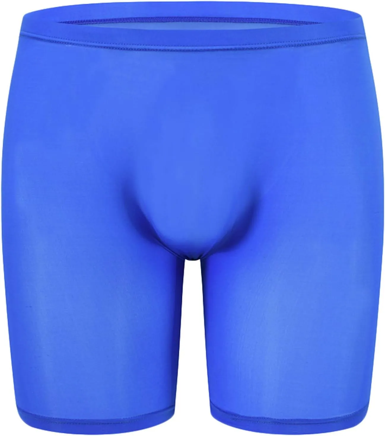 Andongnywell Men's boxer shorts one-piece ice silk boxer transparent sexy panties Knickers underpants