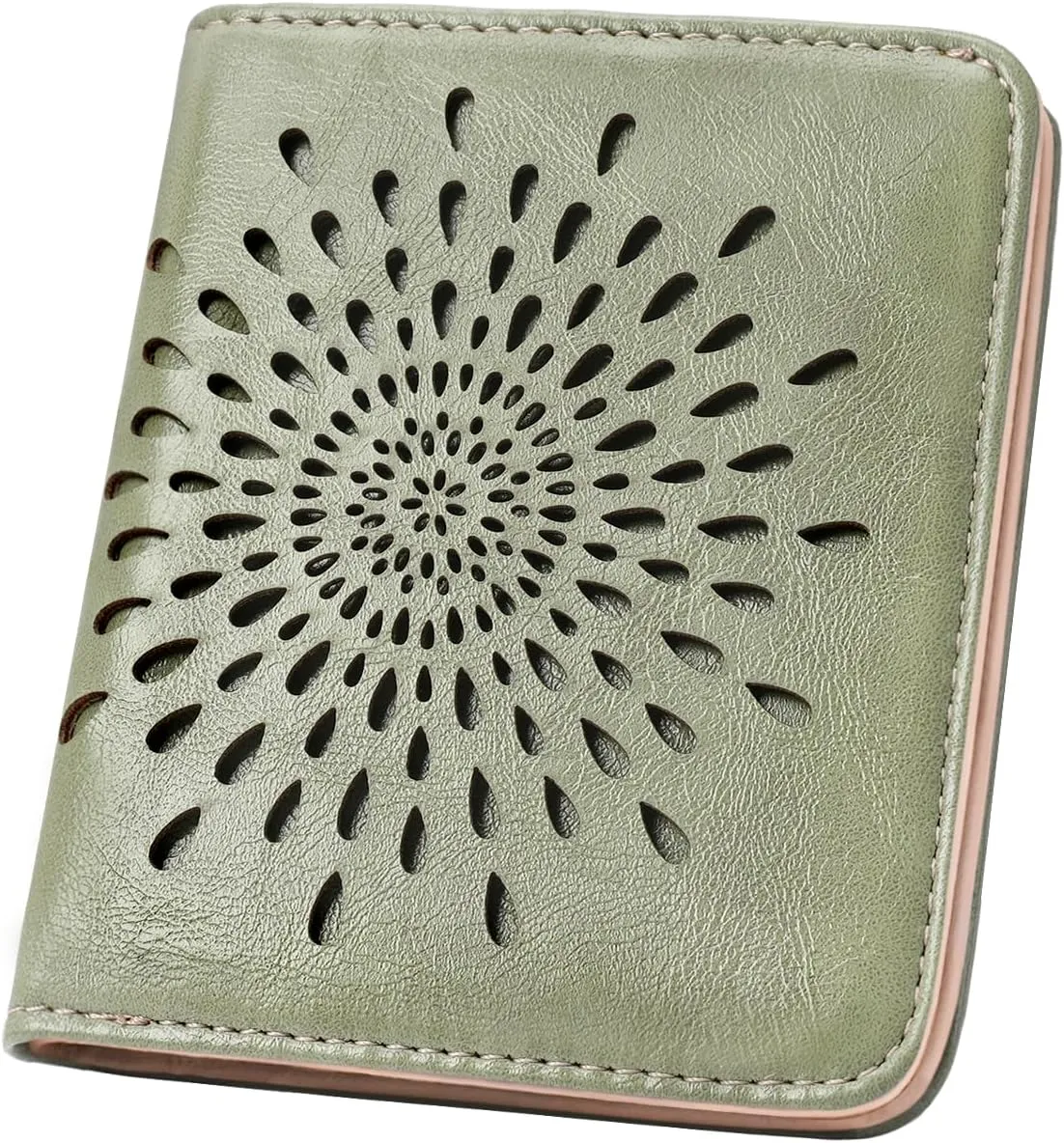 APHISON Womens Wallet, Slim Small Wallet for Women Men RFID Wallet Women Sunflower Leather ID Credit Card Holder whit Zipper Coin Pocket Bifold Compact Wallet