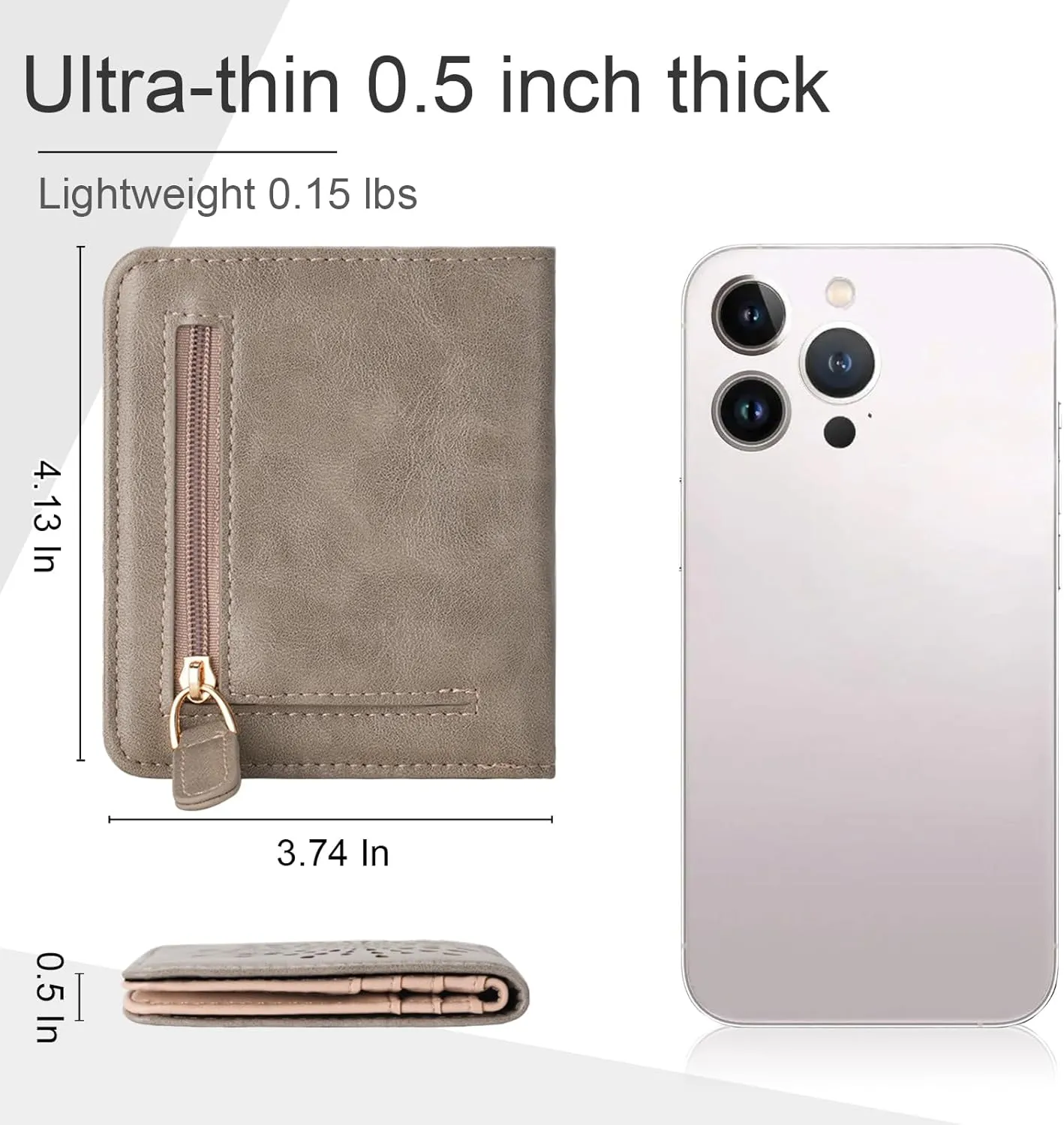 APHISON Womens Wallet, Slim Small Wallet for Women Men RFID Wallet Women Sunflower Leather ID Credit Card Holder whit Zipper Coin Pocket Bifold Compact Wallet