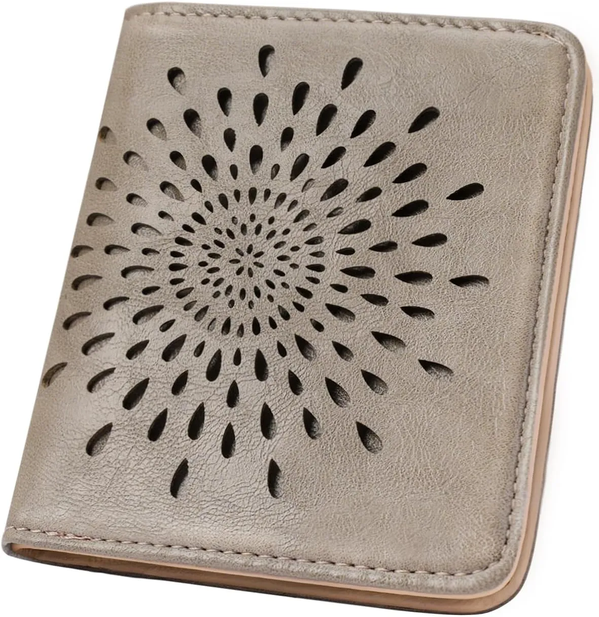 APHISON Womens Wallet, Slim Small Wallet for Women Men RFID Wallet Women Sunflower Leather ID Credit Card Holder whit Zipper Coin Pocket Bifold Compact Wallet