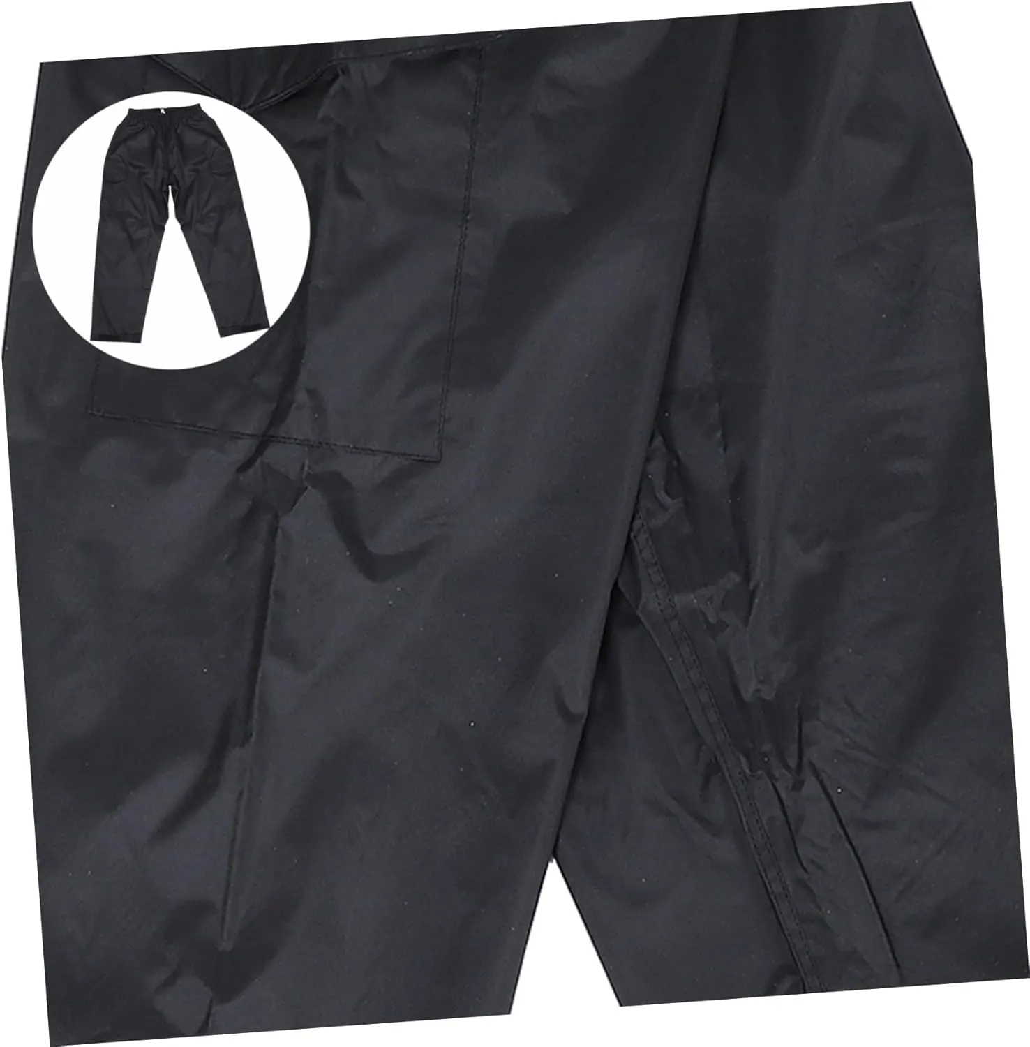 BESPORTBLE Waterproof Rain Pants for Women Breathable Double-Layer Light for Outdoor Activities Black