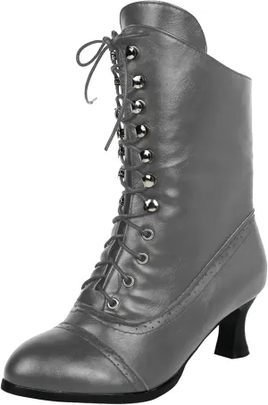 Boots for Women Retro PU Leather Lace Up Warm Womens Boots Non-slip Waterproof Short Heels Winter Boots for Women