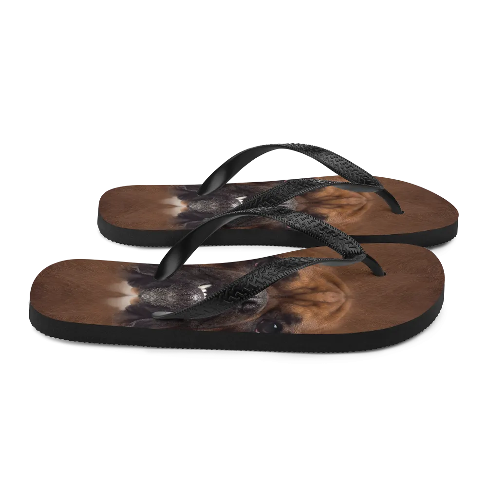 Boxer Dog Flip-Flops