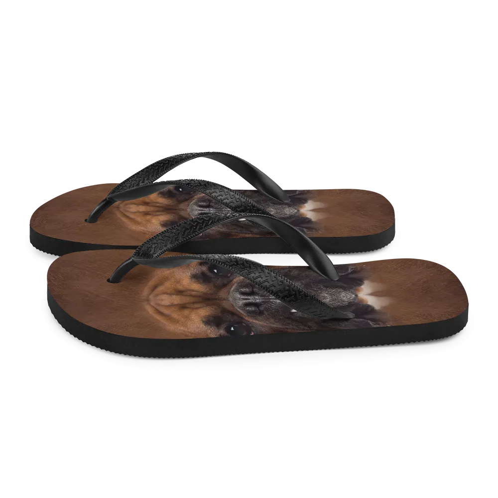 Boxer Dog Flip-Flops