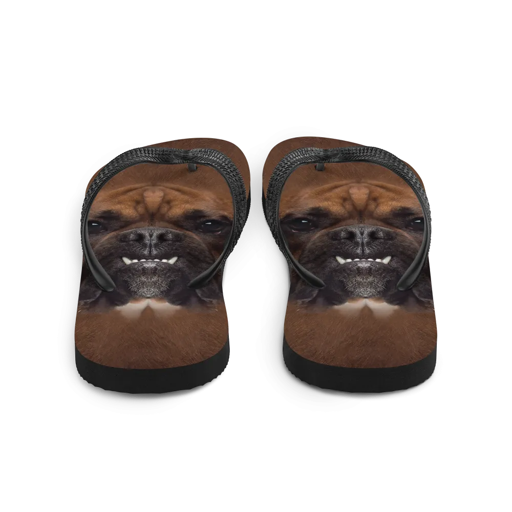 Boxer Dog Flip-Flops