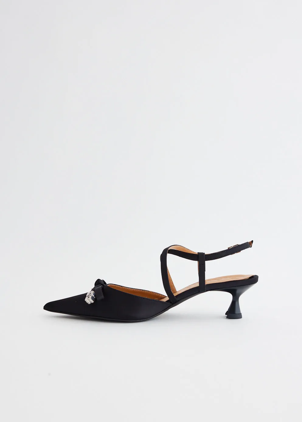 Butterfly Kitten Heel Bow Pumps