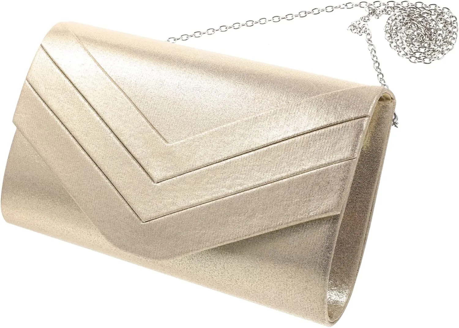 Chic Evening Bag Gold Velvet for Wedding Prom Formal Events Women's Clutch Bag Compact Wallet Stylish for Daily Life