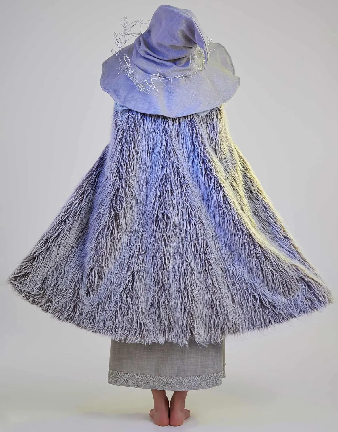 Cosplay.fm Womens Witch Cosplay Costume Long Dress Cloak and Witch Hat Set