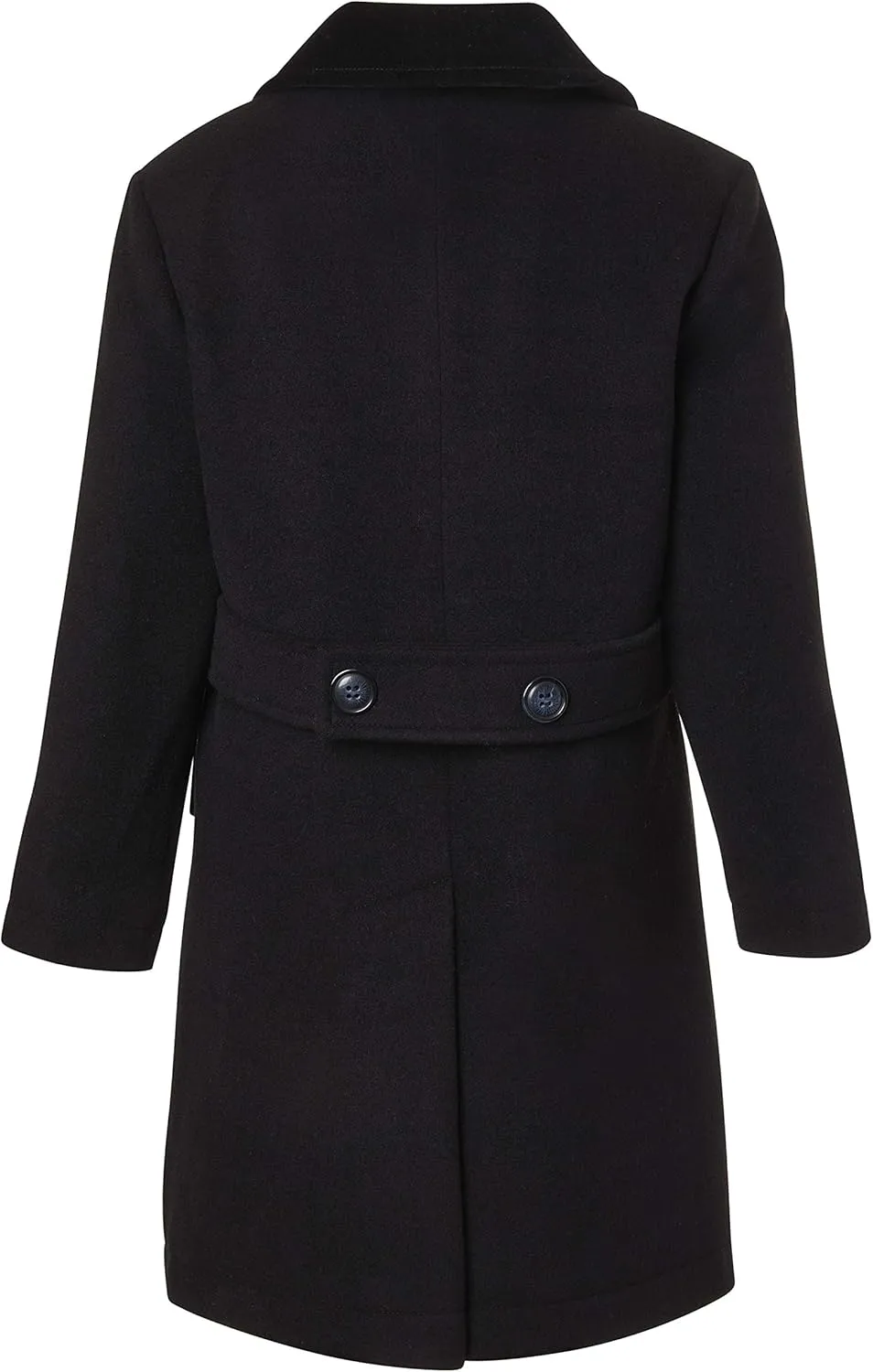 Cremson Boys Classic Wool Look Winter Double Breasted John Dress Coat Jacket Hat