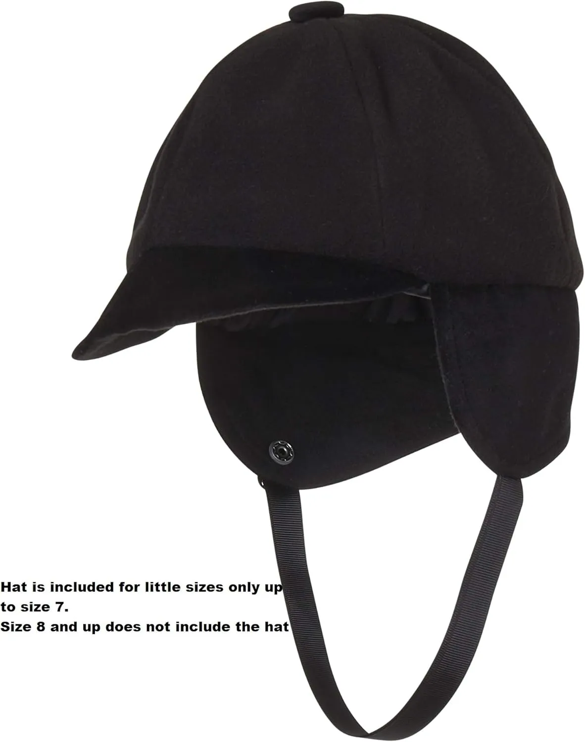 Cremson Boys Classic Wool Look Winter Double Breasted John Dress Coat Jacket Hat