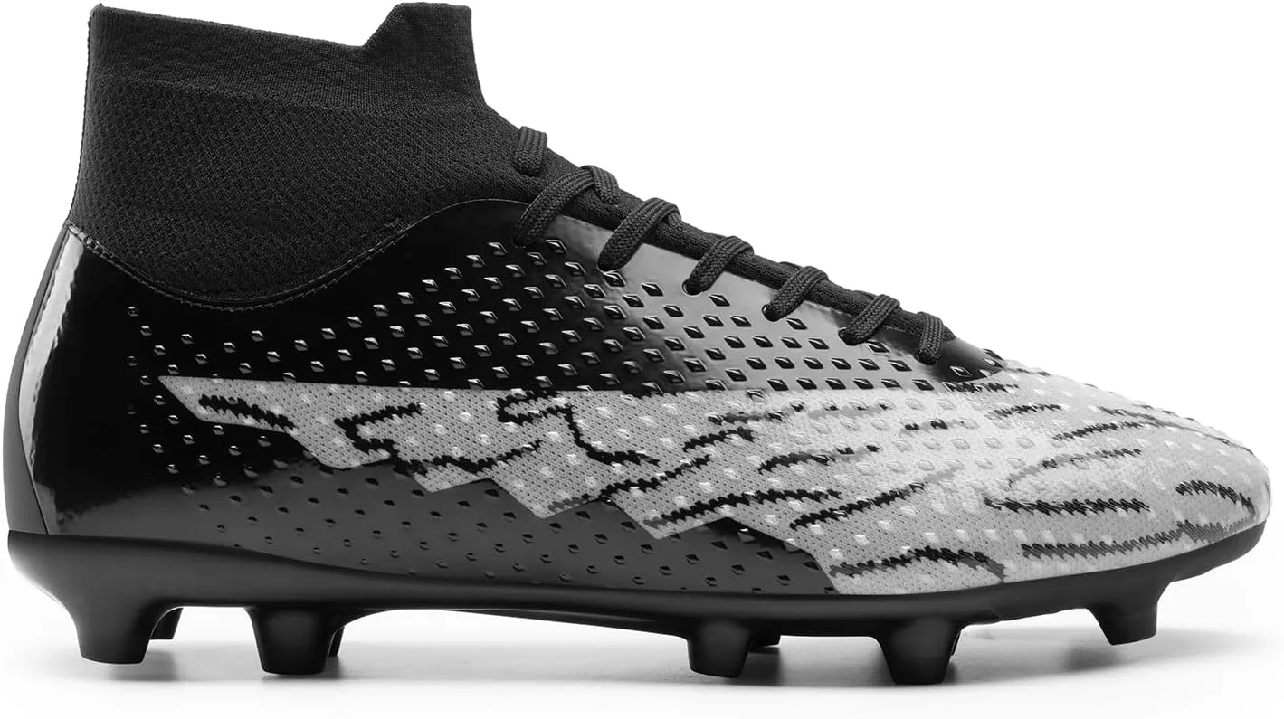DREAM PAIRS Men's Soccer Cleats Lightweight Football Cleats Professional Training High-top Soccer Shoes