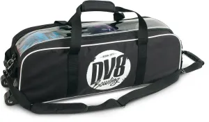 DV8 Tactic Triple Tote No Shoe Pouch Bowling Bag, Black