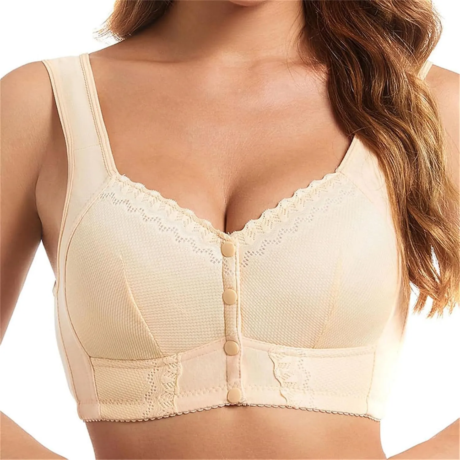 Evybliss Moona Bra - Front Closure Breathable Bra for Seniors