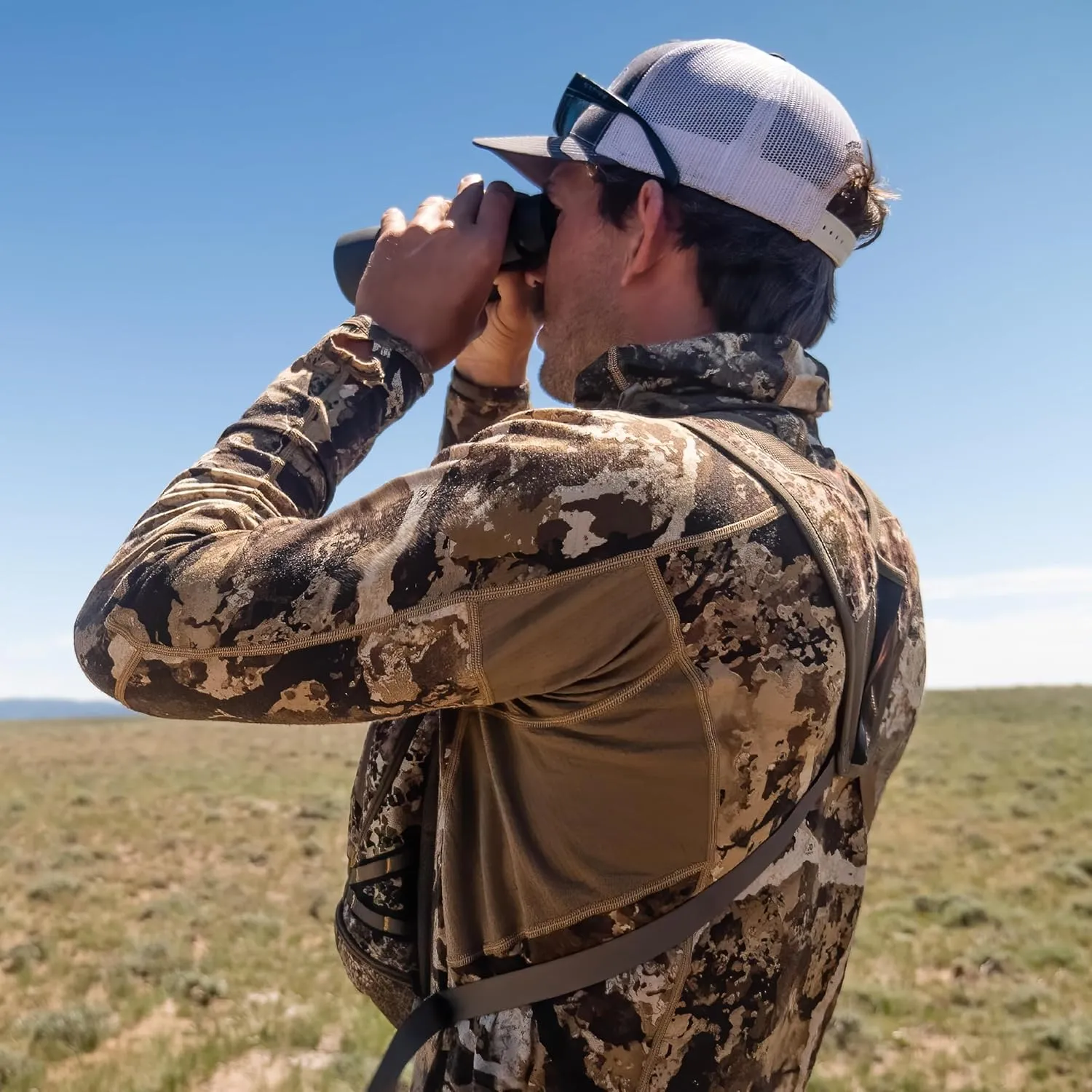 First Lite Mens Wick Hoody - Merino Wool Ultralight Camo Hunting Base Layer, Quick Dry, UV Protection Hunting Clothing
