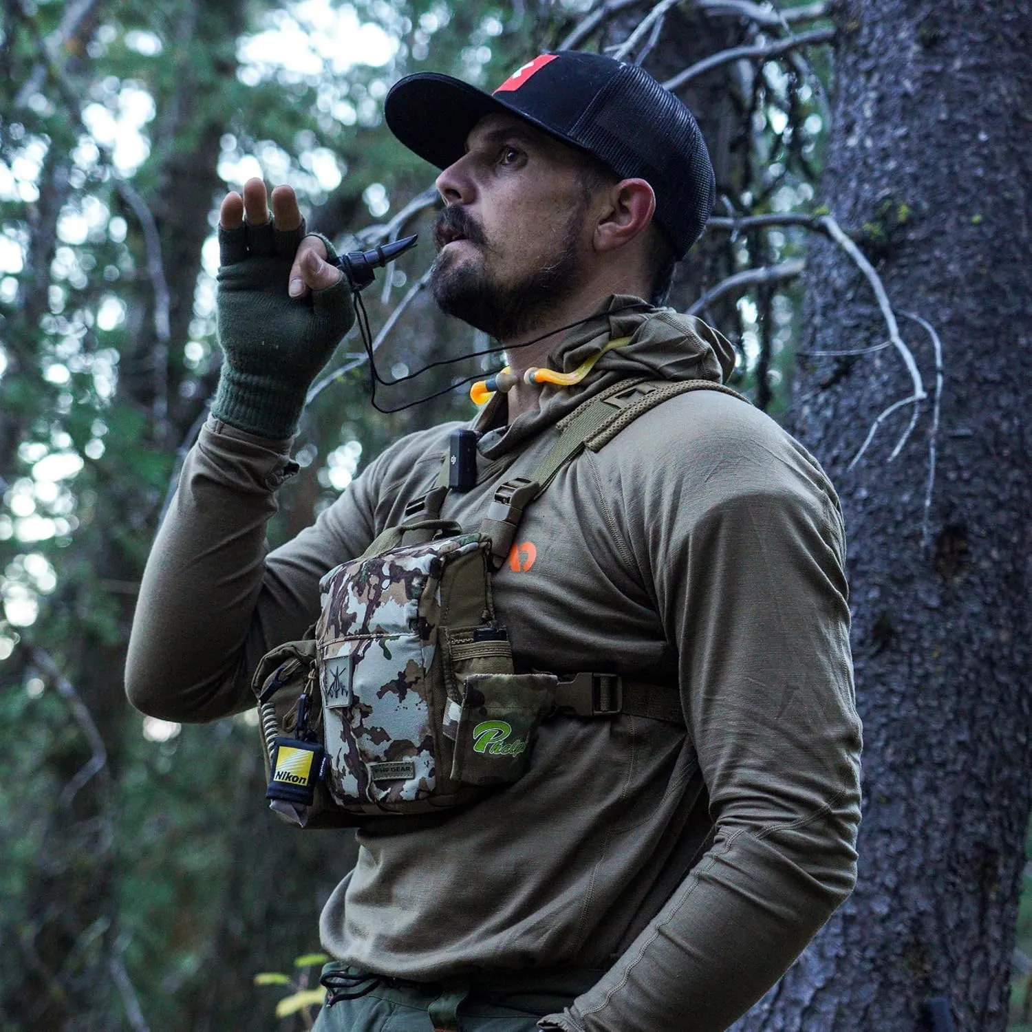 First Lite Mens Wick Hoody - Merino Wool Ultralight Camo Hunting Base Layer, Quick Dry, UV Protection Hunting Clothing