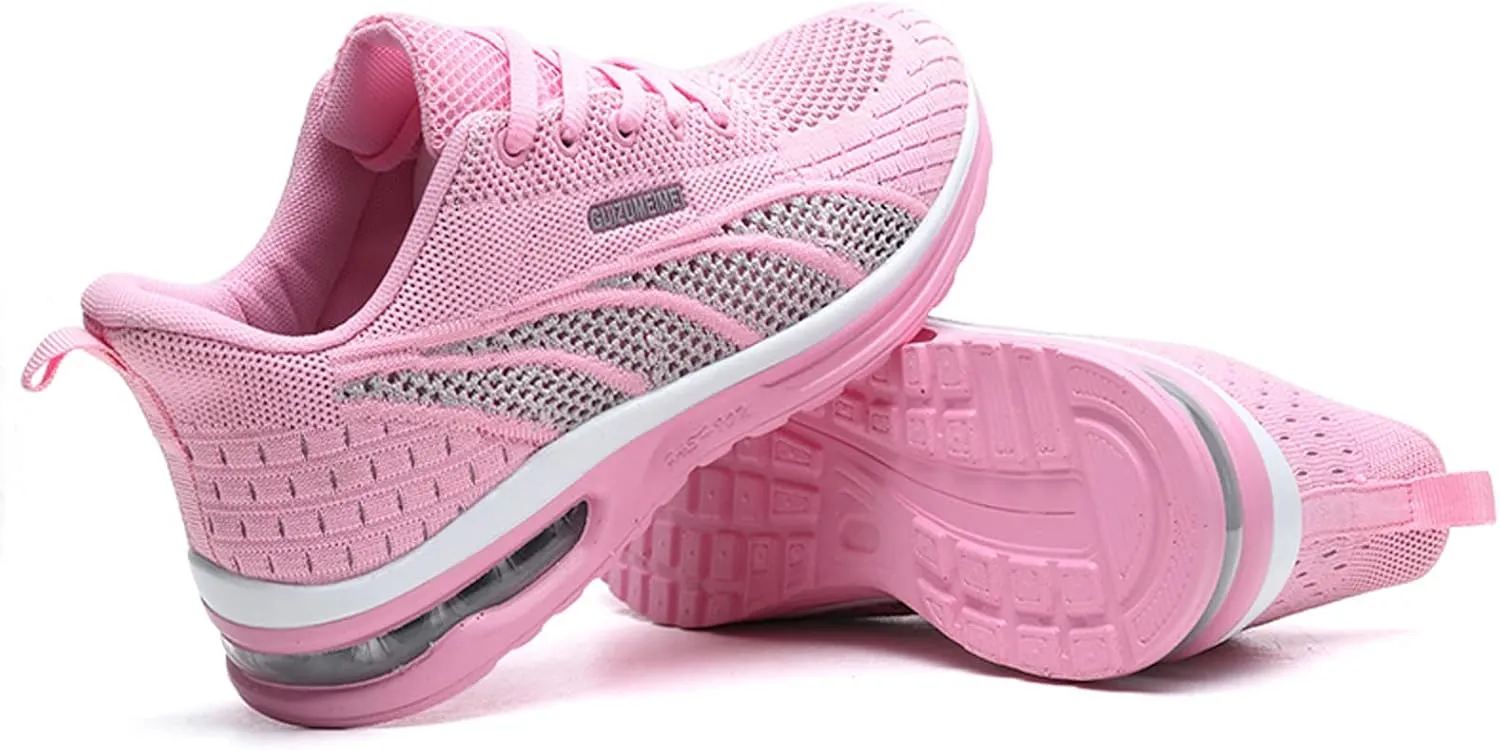 FLIOZY Womens Running Shoes Air Cushion Lightweight Sneakers Lace up Walking Tennis Shoes for Women