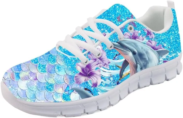 Forchrinse Pink Llama Alpaca Women's Walking Shoes Comfort Non Slip Running Shoes Lightweight Athletic Sport Shoes