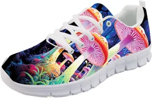 Forchrinse Pink Llama Alpaca Women's Walking Shoes Comfort Non Slip Running Shoes Lightweight Athletic Sport Shoes