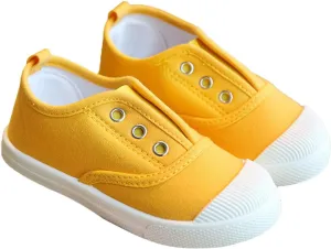 Girls Volleyball Shoes Toddler Boys Girls Low Top Canvas Slip On Shoes Lightweight Casual Kids Sneakers School Runing