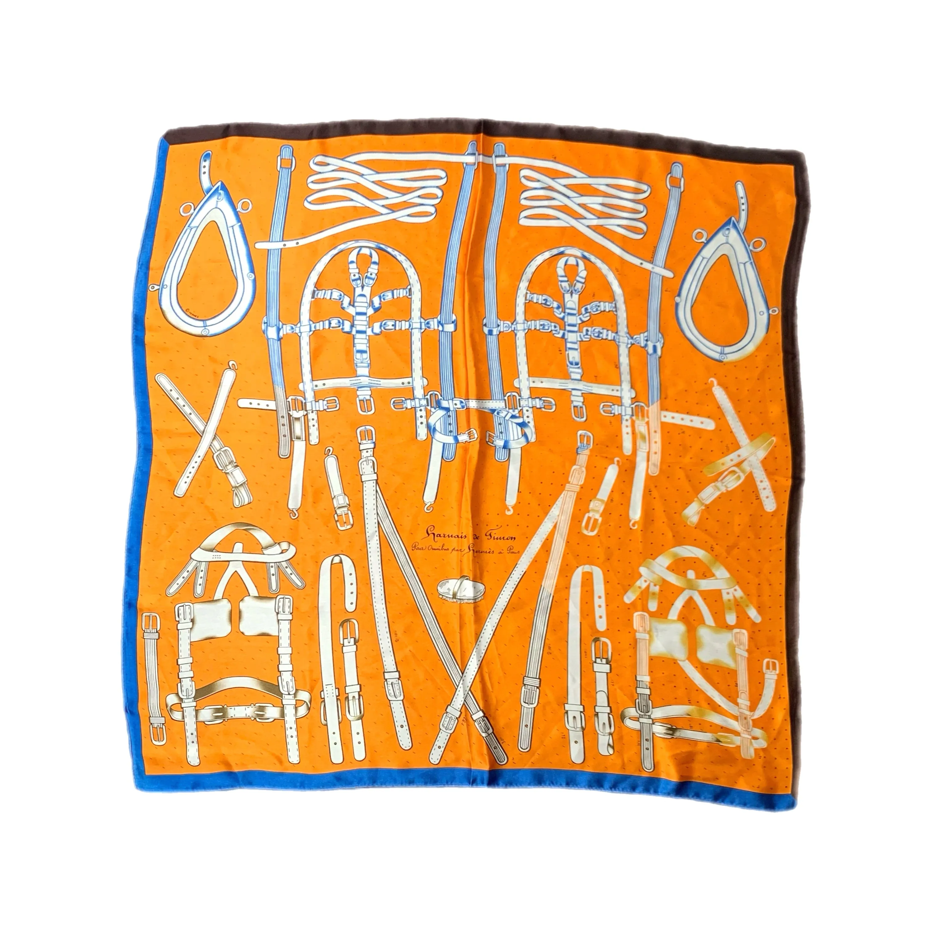 Grande Orange Horsebit Foulard