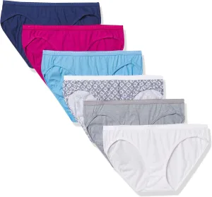 Hanes Women's Breathable Cotton Bikini Panty Pack Of 6