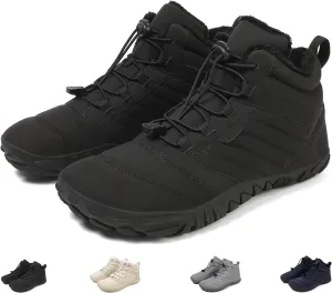 Hike Winter Footwear Barefoot Shoes Womens, Waterproof Winter Barefoot Hiking Boots Men, Anti-slip Warm Barefoot Shoes
