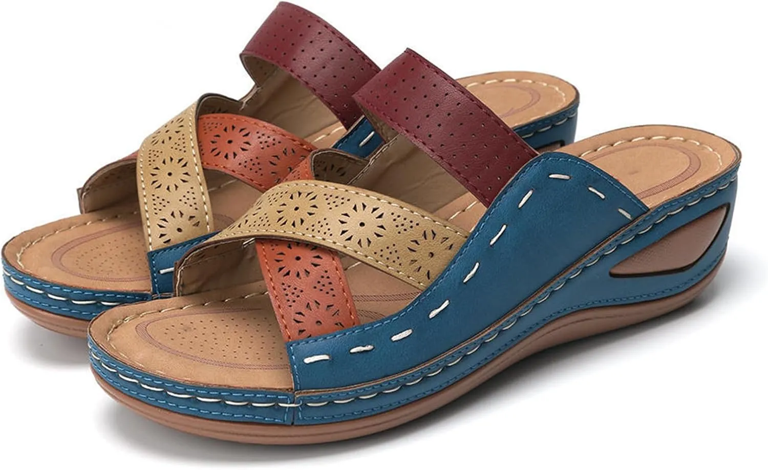Ladmiple Dress Sandals For Women Orthotic Dressy Summer Casual Walking Comfortable Orthopedic Flip Flops With Arch Support