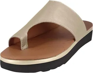 Ladmiple Orthopedic Sandals for Women Comfortable Slippers with Arch Support Anti-Slip Beach Sandal Vintage Flip Flops