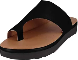 Ladmiple Orthopedic Sandals for Women Walking Slippers with Arch Support Anti-Slip Breathable Sandal Vintage Flip Flops