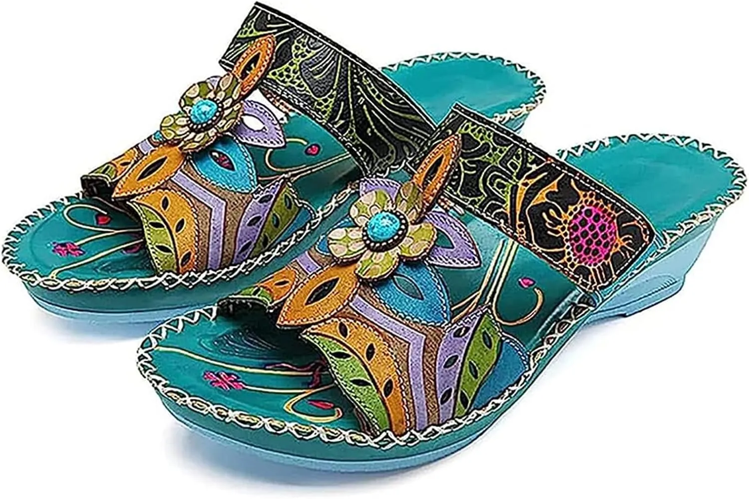 Ladmiple Orthotic Sandals For Women Cute Comfortable Walking Orthopedic Flip Flops Dressy Summer Slides with Arch Support