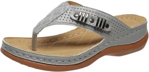 Ladmiple Orthotic Sandals Women Plantar Fasciitis Arch Support Comfortable Dressy Casual Summer Walking Orthopedic Flip Flops