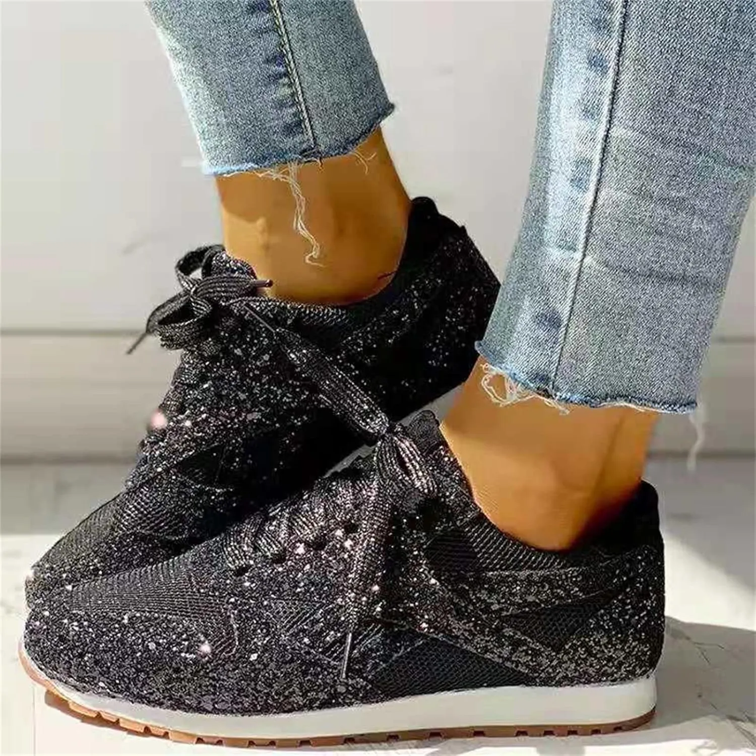 Ladmiple Shoes For Women Sneakers Slip Ons Walking Shoes Comfy Running Tennis Shoes Slip On Fashion Platform Sneakers