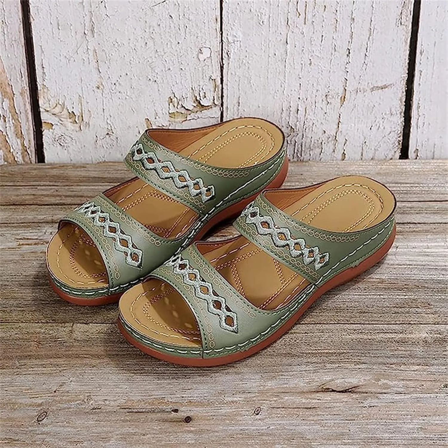 Ladmiple Summer Sandals For Women 2024 Trendy Orthotic Slides Comfortable Orthopedic Slippers Flip Flops with Arch Support