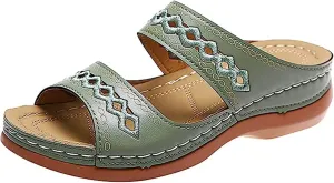 Ladmiple Summer Sandals For Women 2024 Trendy Orthotic Slides Comfortable Orthopedic Slippers Flip Flops with Arch Support