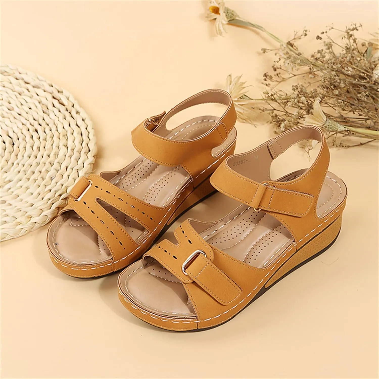 Ladmiple Women's Sandals Comfortable Dressy Orthotic Slides Walking Orthopedic Flip Flops Summer Shoes with Arch Support 2024