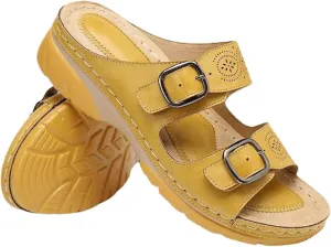 Ladmiple Womens Sandals Comfortable Dressy With Arch Support Open Toe Orthotic Walking Slides Summer Orthopedic Flip Flops