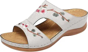 Ladmiple Womens Sandals For Plantar Fasciitis Support Comfort Orthotic Walking Slides Dressy Summer Orthopedic Flip Flops