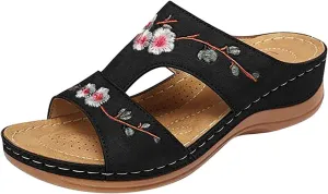 Ladmiple Womens Sandals For Plantar Fasciitis Support Comfort Orthotic Walking Slides Dressy Summer Orthopedic Flip Flops