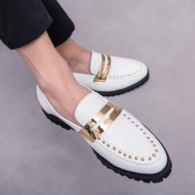 Leather Casual Loafers Men Shoes Comfortable