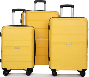Luggage,Carry on Luggage Set,3 Piece Luggage Set Lightweight Hardside Suitcases 20", 24", 28" Durable PC ABS Hard Shell, Double Spinner Wheels, TSA Lock Ideal for Travel 5-7 Days Home delivery (6)