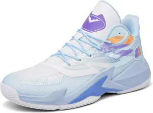 Mens Basketball Shoes High Top Fashion Breathable Sneakers Lace Up Sport Volleyball Outdoor Non Slip Shoe Blue