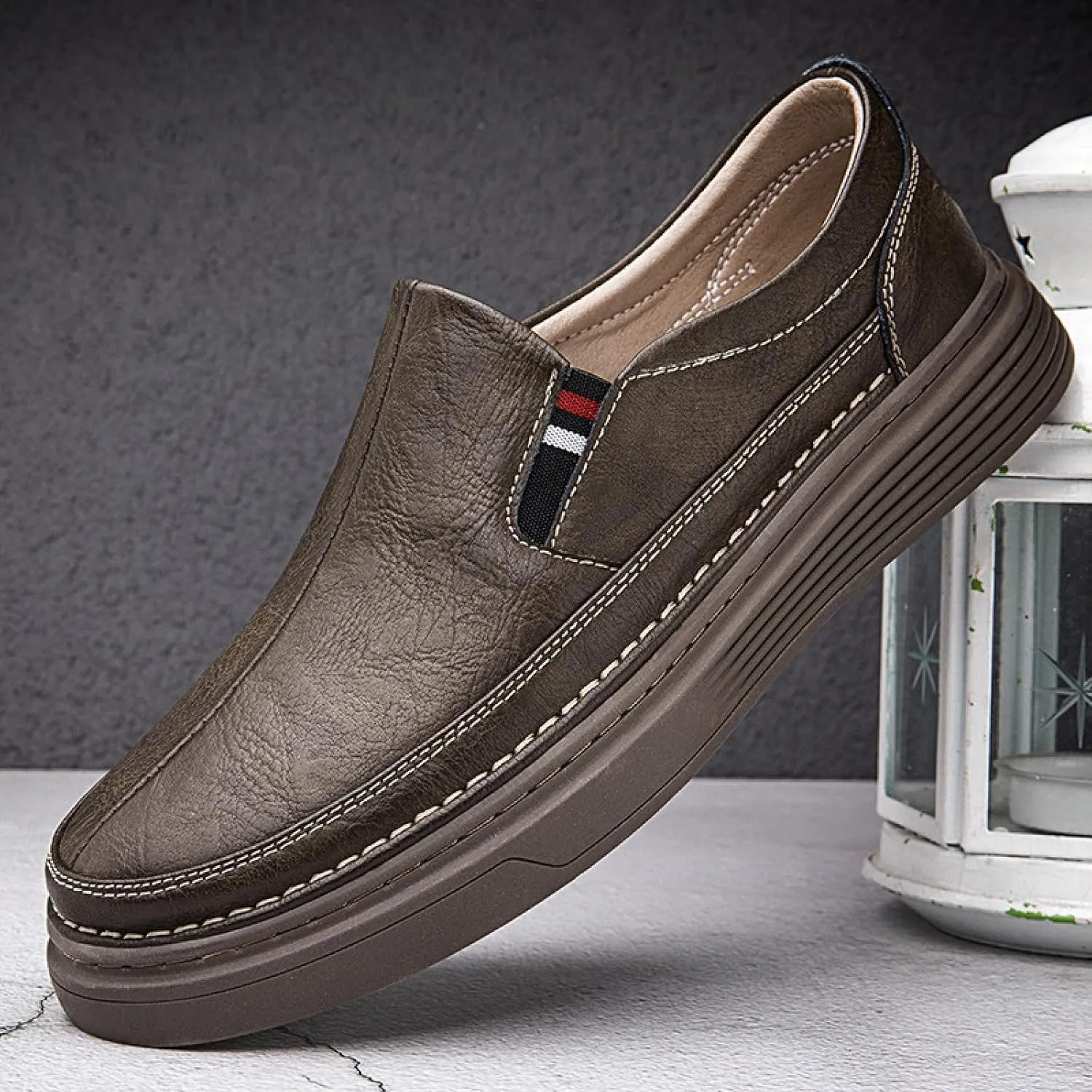 Men's Casual Skates, Men's Comfortable Walking Shoes, Lightweight Office Driving Dress Shoes
