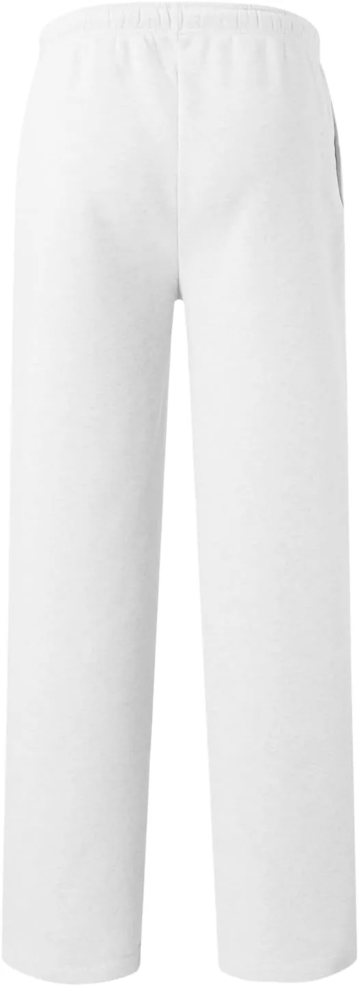 Men's Cotton Casual Pants, Elastic Waist Bottom Sweatpants, Workout High Waist Lightweight Drawstring Summer Yoga Pants