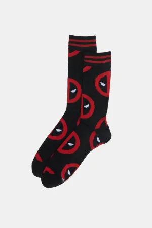 Mens Deadpool Crew Socks