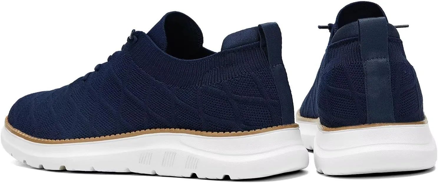 Men's Mesh Sneakers Oxfords Lace-Up Lightweight Casual Walking Shoes Driving Shoes