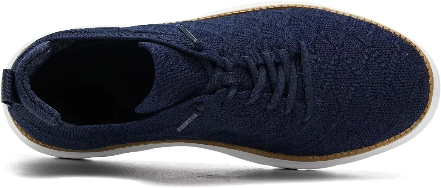 Men's Mesh Sneakers Oxfords Lace-Up Lightweight Casual Walking Shoes Driving Shoes