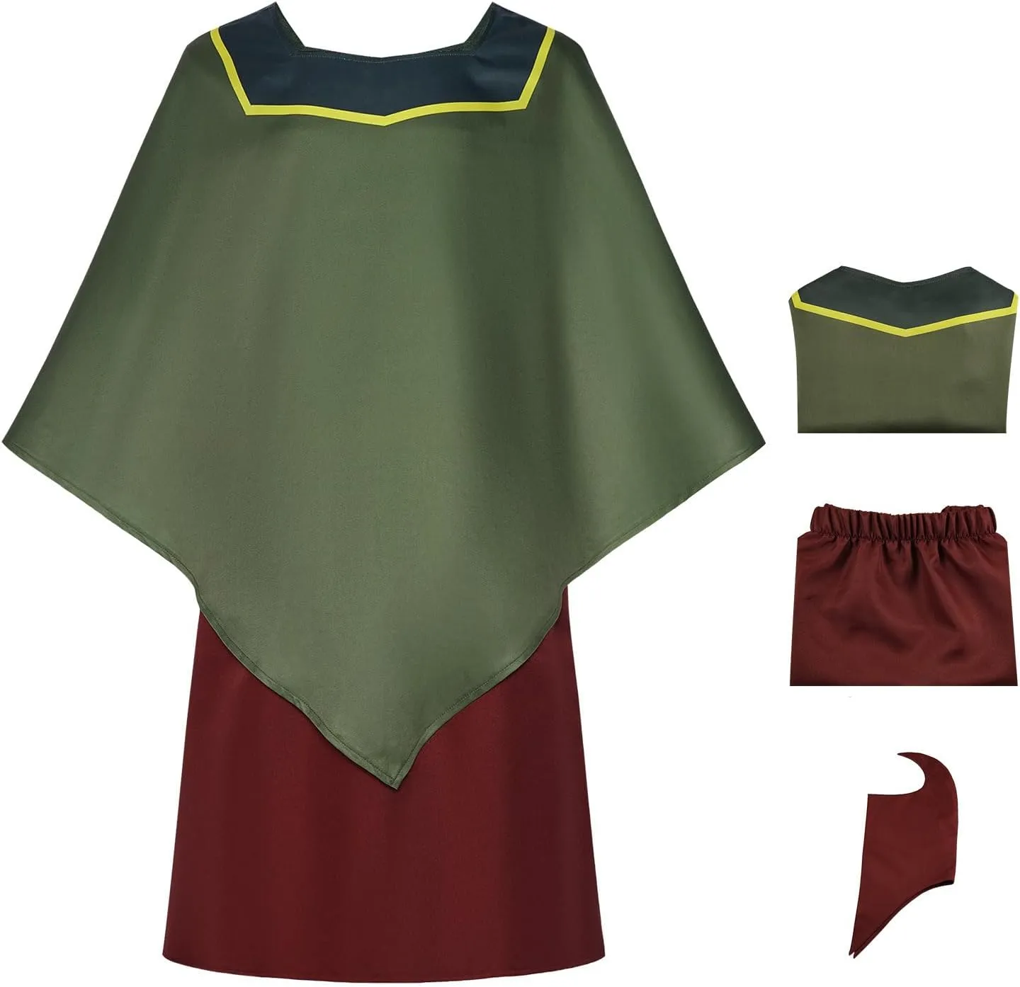 Mens Pacha Costume Outfits for Halloween Cosplay Cloak Hat Dress up Fullset