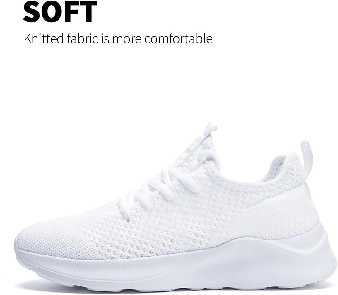 Mens Slip On Sport Running Walking Sneakers Non Slip Lightweight Breathable Knitted mesh Shoes Outdoor Working Casual for Men